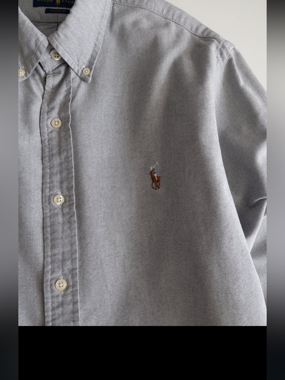 Polo Ralph Lauren Gray Button Up Shirt Size Small - Picture 9 of 11